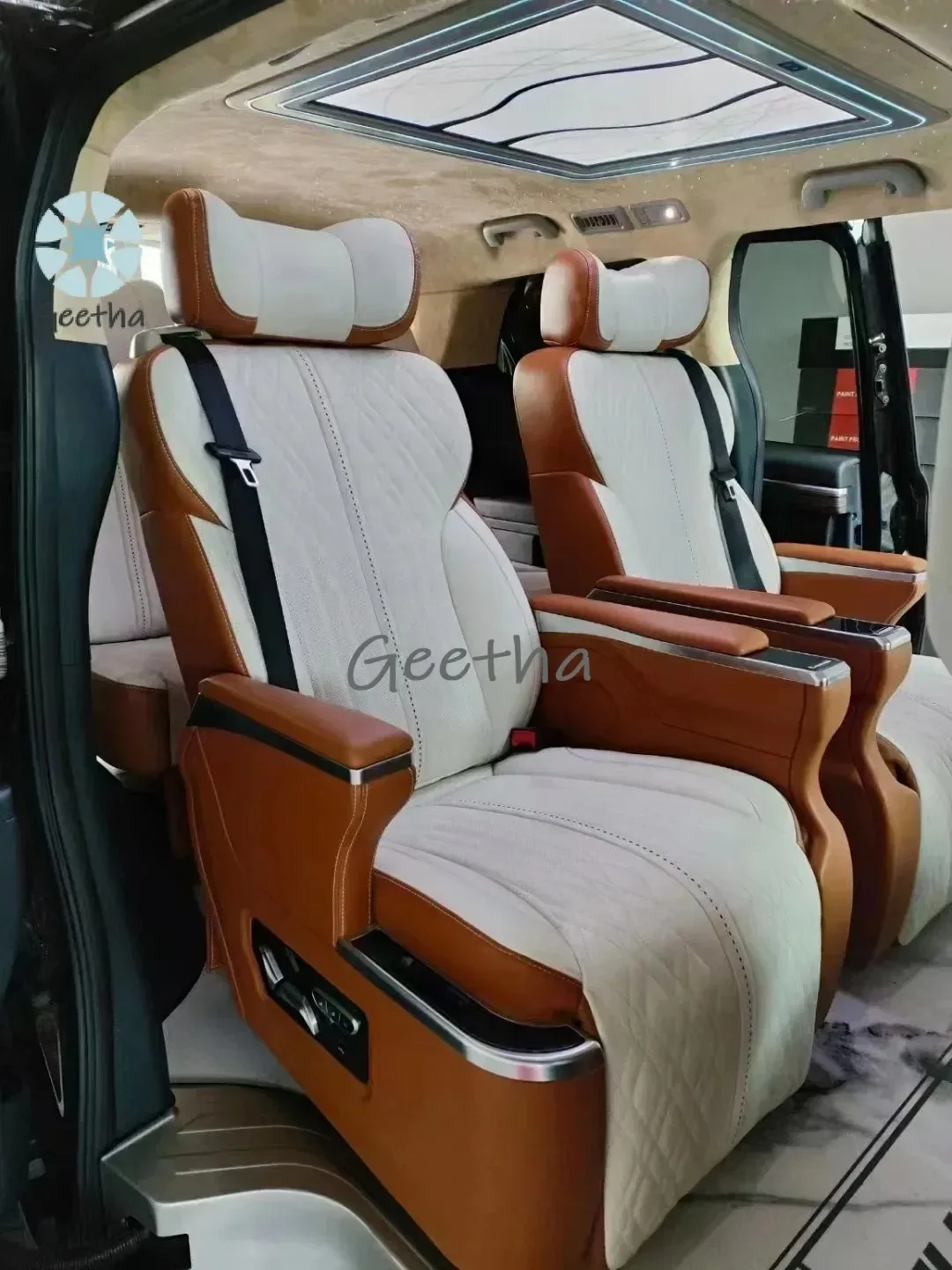 

Роскошное сиденье капитана из натуральной кожи для MPV Metris Vito Sprinter с беспроводной зарядкой и режимом невесомости