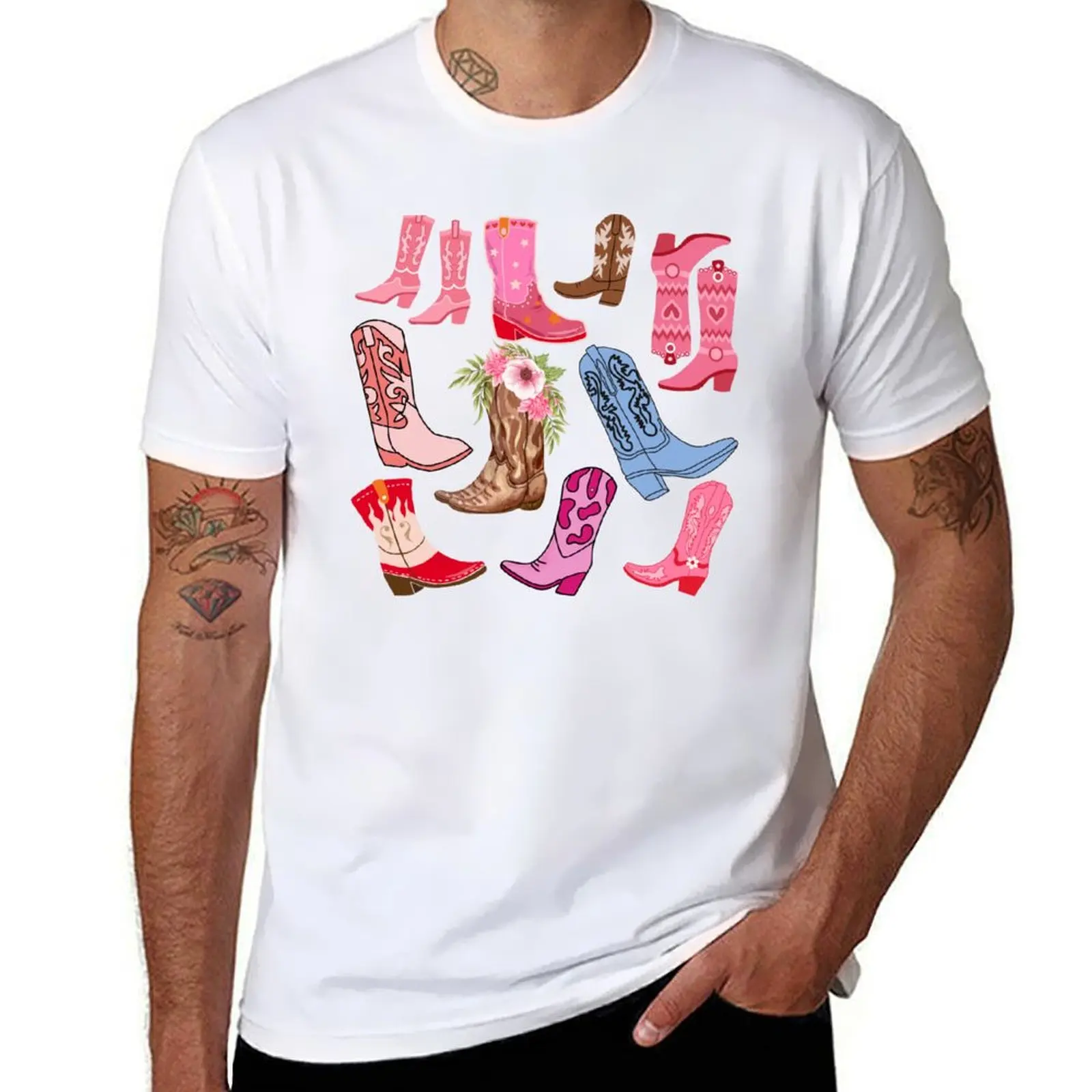 

Cowgirl all and of styles boots colours T-Shirt Anti-Pilling Casual T-Shirt