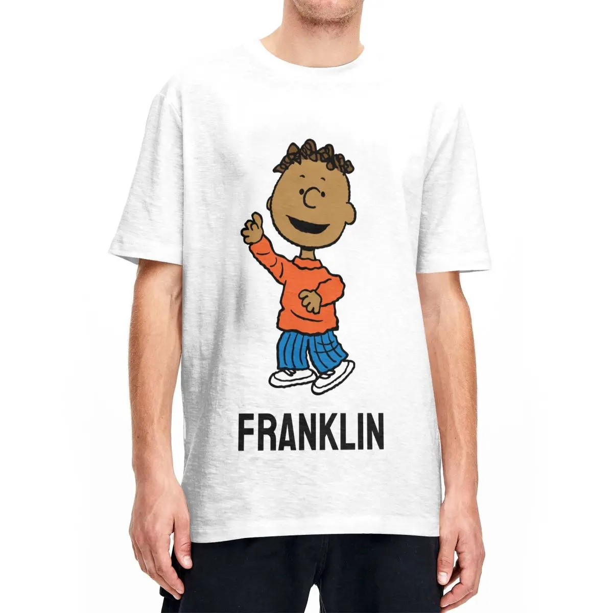 Snoopy Peanuts Franklin T-Shirt Men Women Awesome Cotton Tee Shirt Crew Neck Short Sleeve T Shirts Plus Size Tops