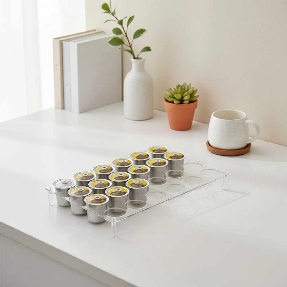 Acrylic Coffee Capsule Display Rack: Organize Your Coffee For Cups Sorting Tray Cup Holder Coffee Capsules Holder