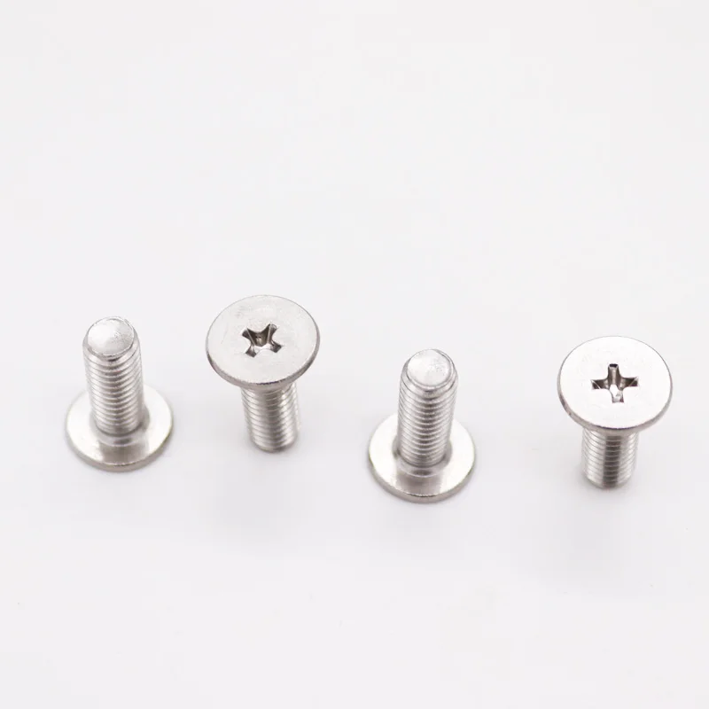 CM M1.4 M1.6 M2 M2.5 M3 M4 M5 M6 M8 A2-70 304 Stainless Steel Cross Phillips Ultra Thin Super Low Flat Wafer Head Bolt Screw