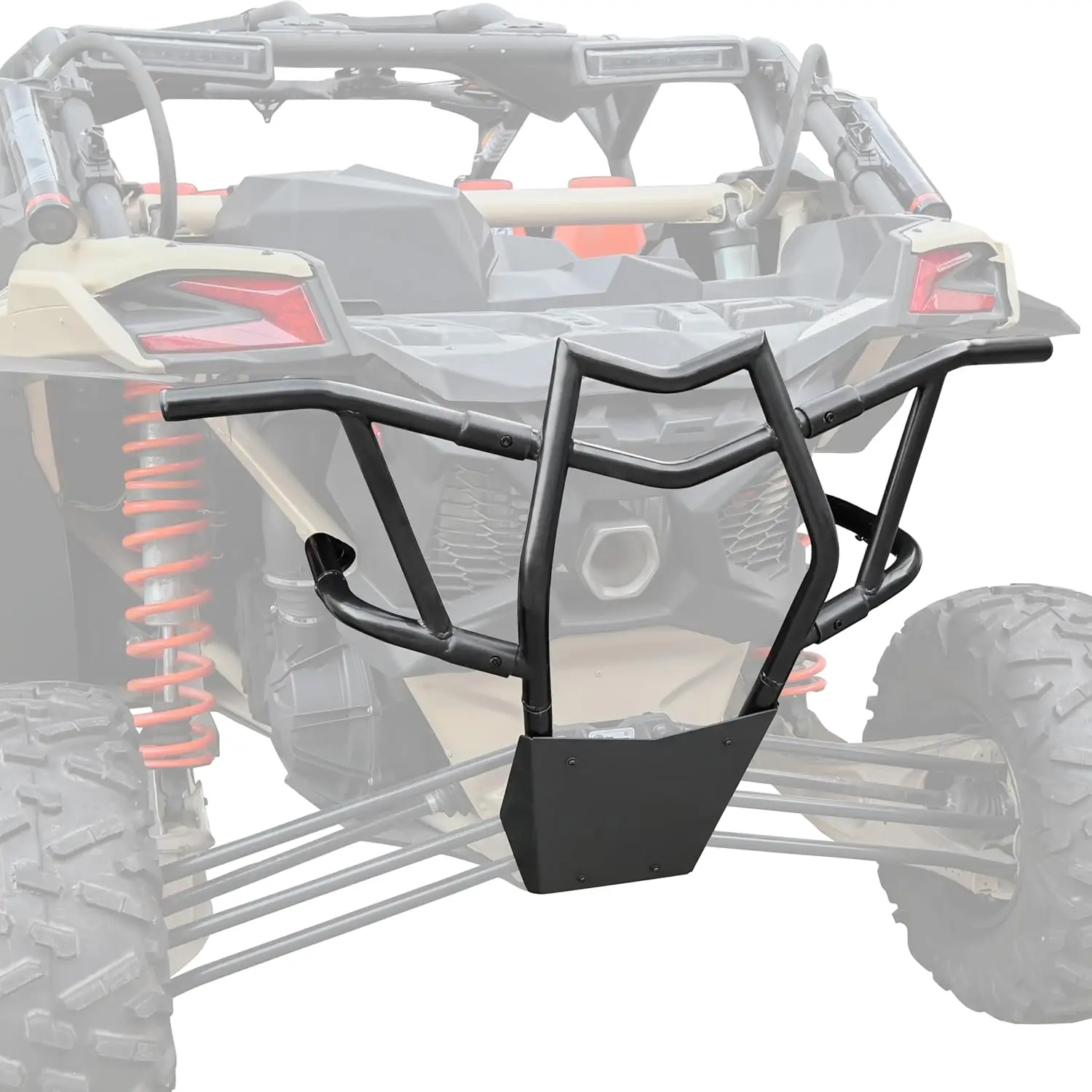 Rear Bumper for Can-Am X3, Combined Heavy Duty Black Rear Brush Guard Protector Rear Pre-Runner Bumper for Can Am Maverick X3 Max Turbo R 2017-2026 Accessories (Replace #715002880#715003436)