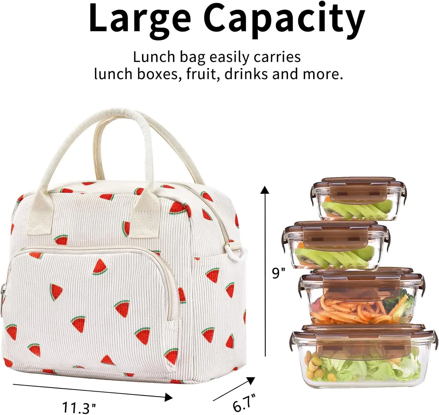 Lunch Bag Women Box for Women Adult Cute Insulated Lager Cooler Lunch Tote Bags for Work