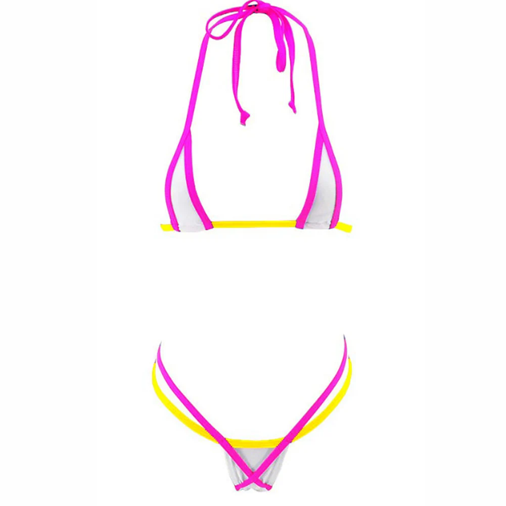 المرأة قطعتين بيكيني مجموعة ملابس السباحة المايوه ل Sandbeach بحر البولياميد دنة النسيج مريحة تناسب