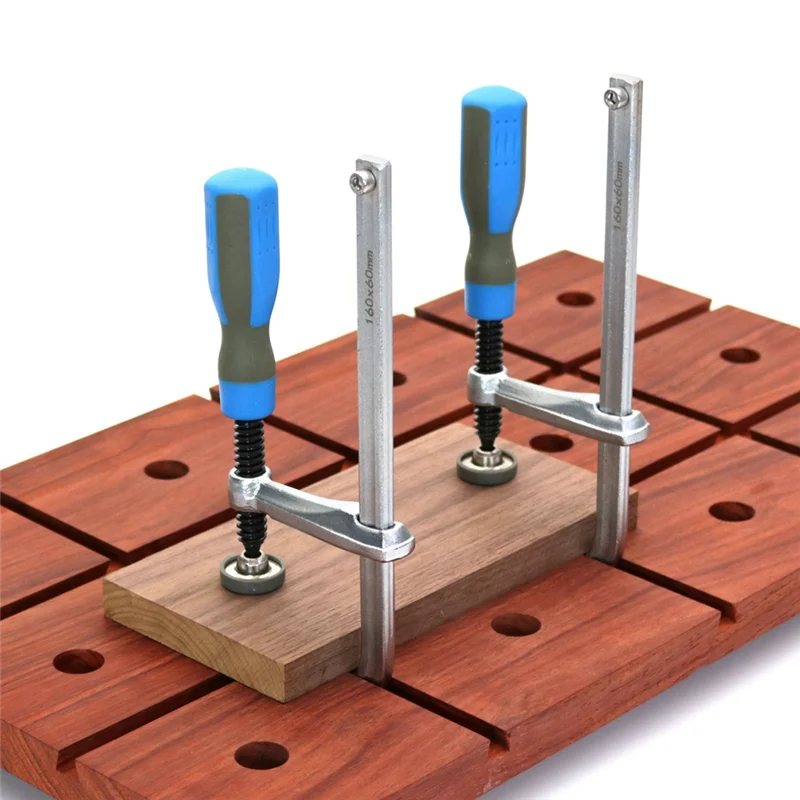 ABRB-160X60mm Lavorazione del legno Manico in plastica Morsetto a coda di rondine Adatto per la lavorazione del legno su rotaia Fissaggio scanalatura desktop fai da te