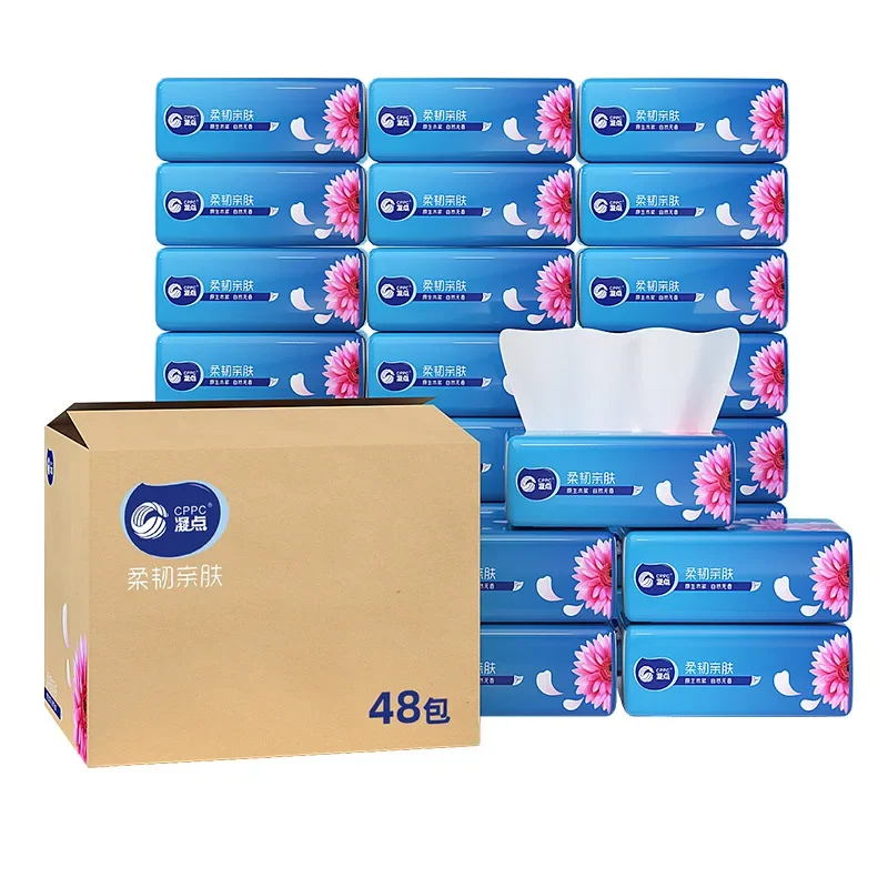 6-packs tissues papier reizen groot formaat 4-laags weefsel voor kinderen school reizen camping kantoor papieren servetten perfect voor dagelijks gebruik