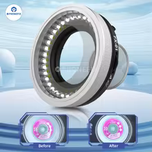 Microscope Polarized LED Ring Light Lamp Anti Glare 35pcs DIP LED 35pcs SMD LED Eliminating Reflections and Restoring Colors