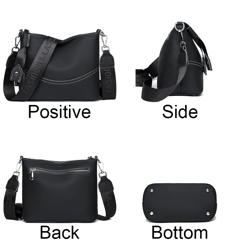 New Fashion Women Genuine Leather Handbags Women\'s bags Designer Female Shoulder Bags Luxury Brand Cowhide Ladies Messenger Bag