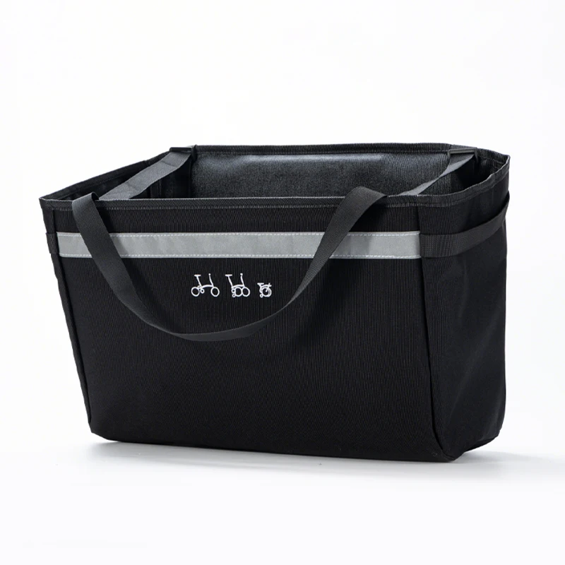 AliExpress NONE Bicycle Front Storage Bag with Frame,21L Vegetable Basket Bag for Brompton Quick-release Pet Bag Handlebar Tube Hanging Bag Bike