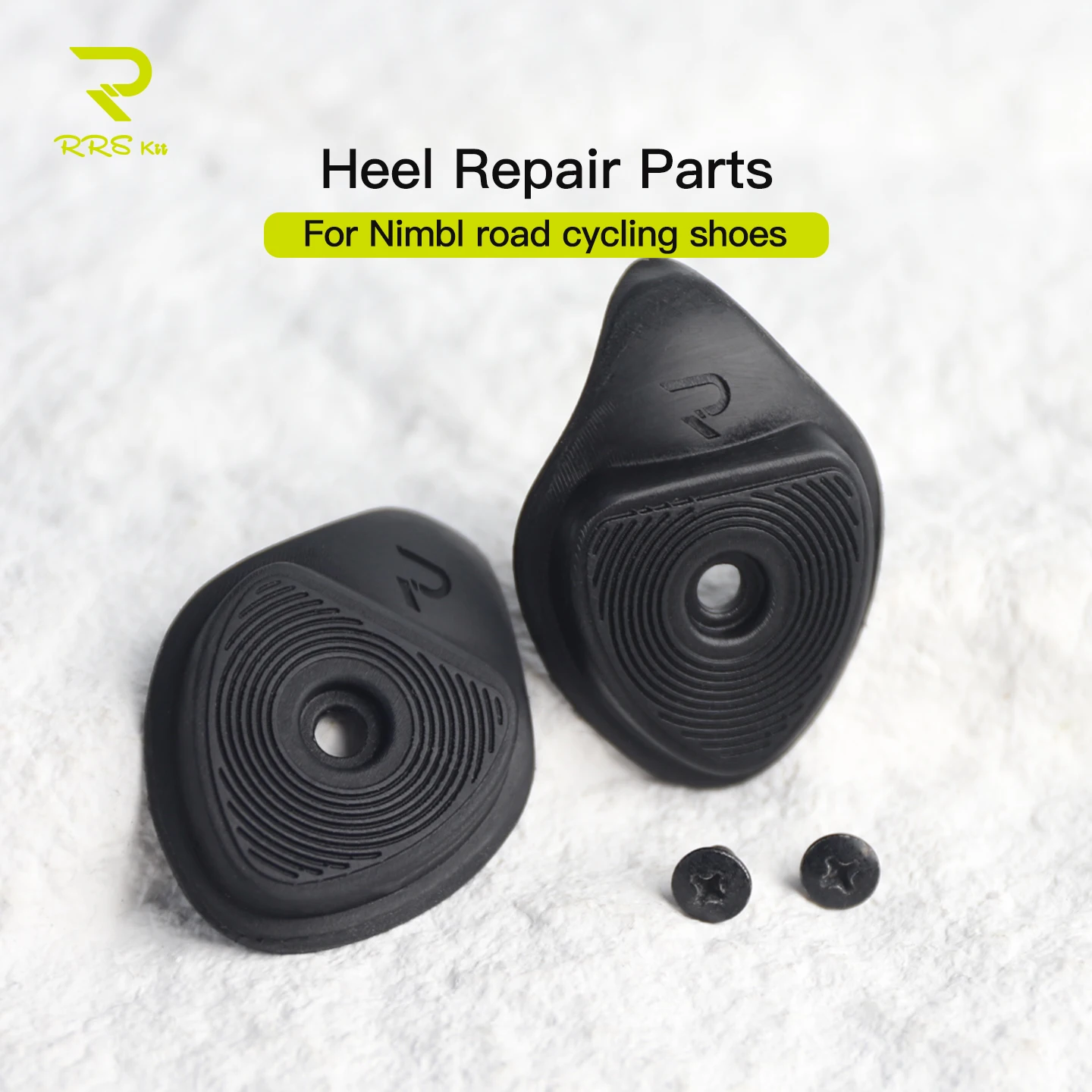 Rrskit Road Cycling Shoe Heel Repair Kit Cycling Shoe Rubber Anti-Slip Heel Replacement For Nimbl LUIGINO Cycling Shoes