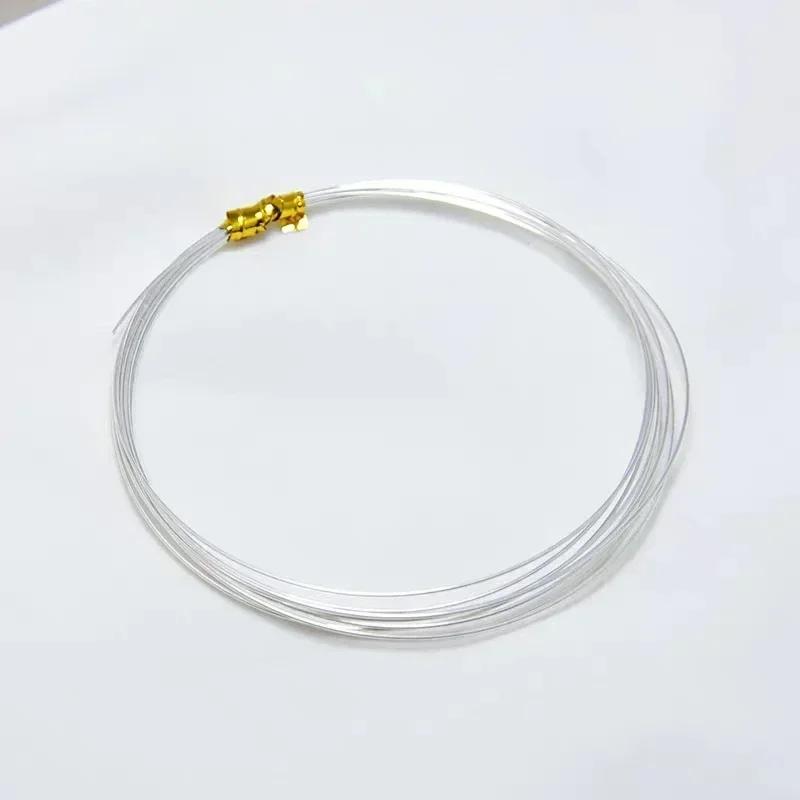 0.1mm 5meters/lot pure 999 Sterling Silver Cord Pure Silver Wire Beading Stringing For DIY Jewelry Findings