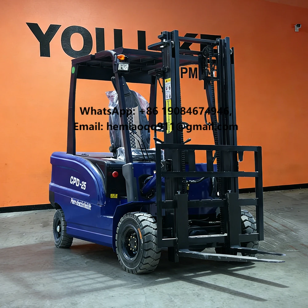 Lithium Battery Mini Fork Lift Truck Carretilla Elevadora Mini Elektrikli 3 3ton Forklift Small Parts CE 4 Wheel Warehouse China