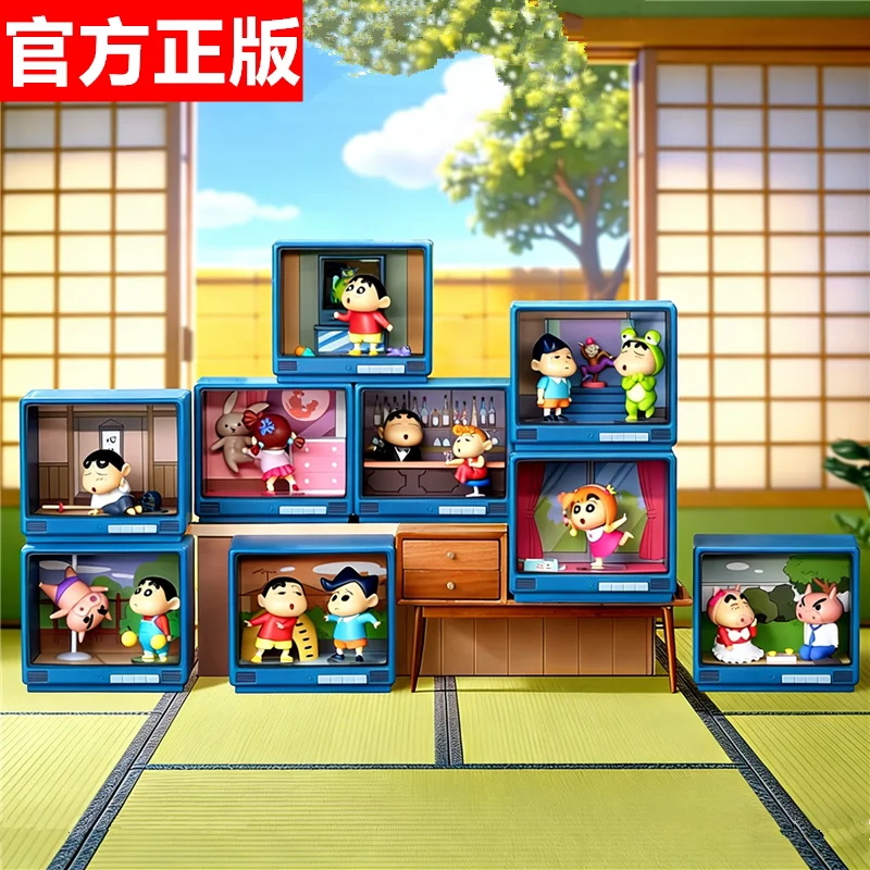 

Genuine 52TOYS New Arrival Crayon Shin-chan Retro TV Light-Up Blind Box Figure Collectible Trendy Toy Birthday Gift In Stock