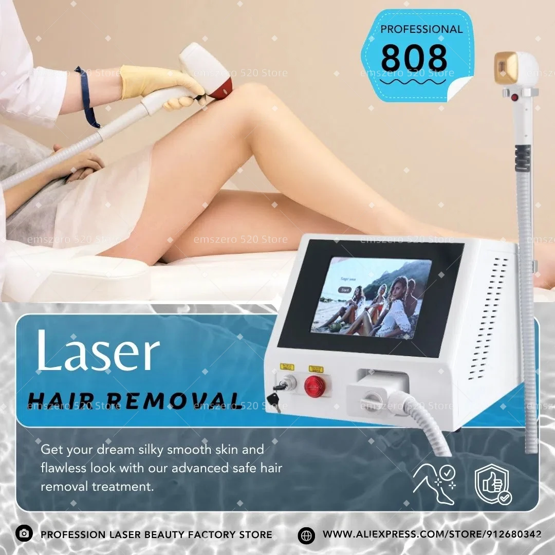 Diode Laser Hair Removal Professional Machine 2025 Ice Platinum Titanium 3 Waves epilator Remova Hair 808 755 1064NM