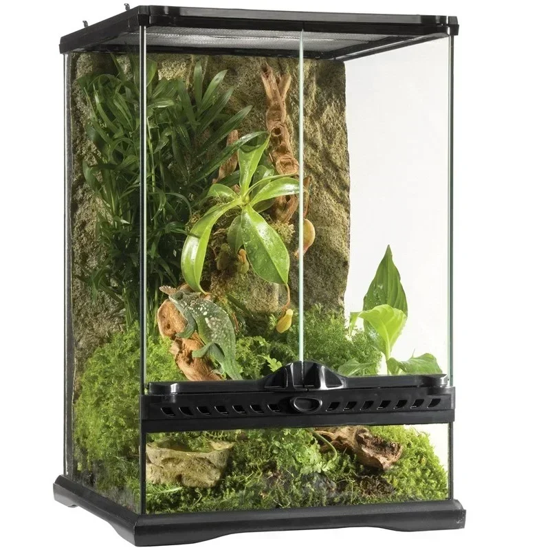 

Reptile Glass Feeding Tank Chameleon Enclosures Cage Bearded Dragon Terrarium Reptil Ecological Box Snake Lizard Landscape Box