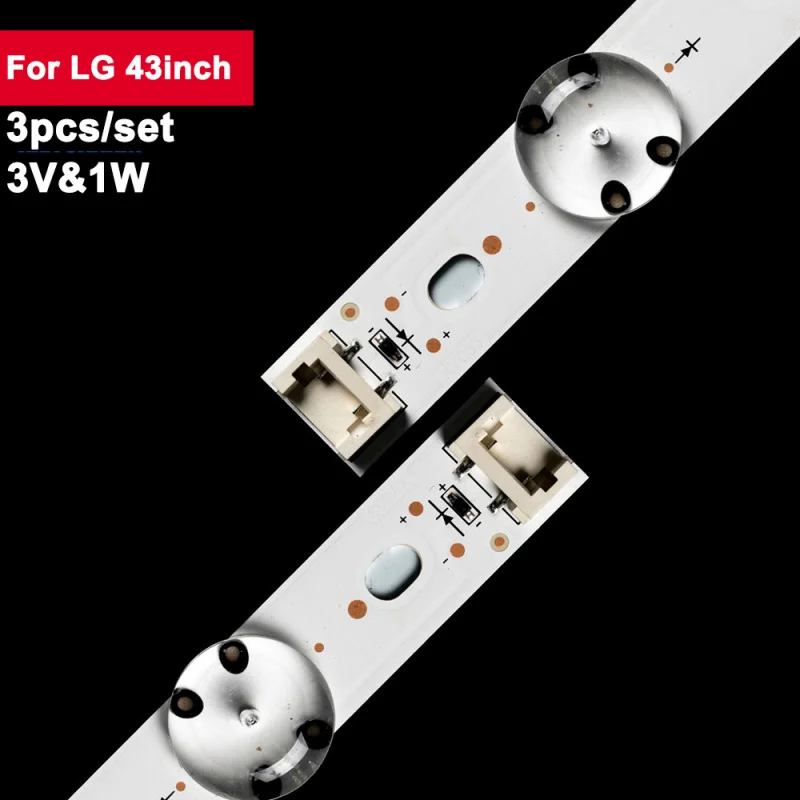 Adequado para faixa de luz de fundo de TV LED LG CSP de 43 polegadas