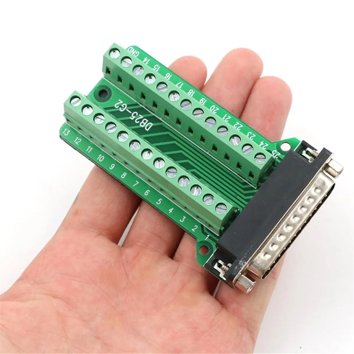 AA80 DB25 Male / Female 25Pin Plug Breakout PCB Board Terminal Connectors for Home Improvement DB25 Male 25Pin Plug
