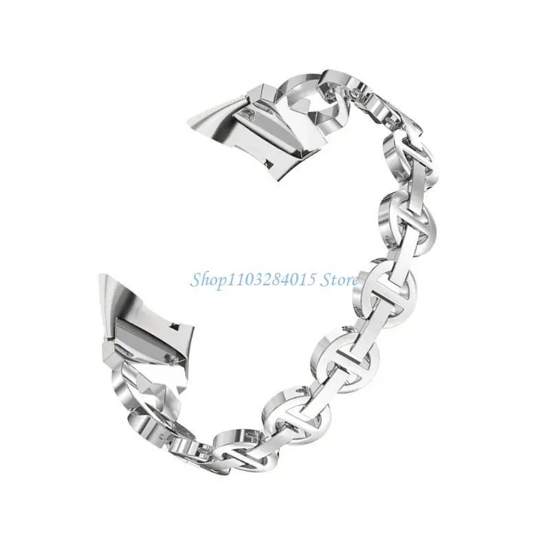 

R6FF Casual Men Ladies Stainless Steel Watchband Strap Band for Charge 5