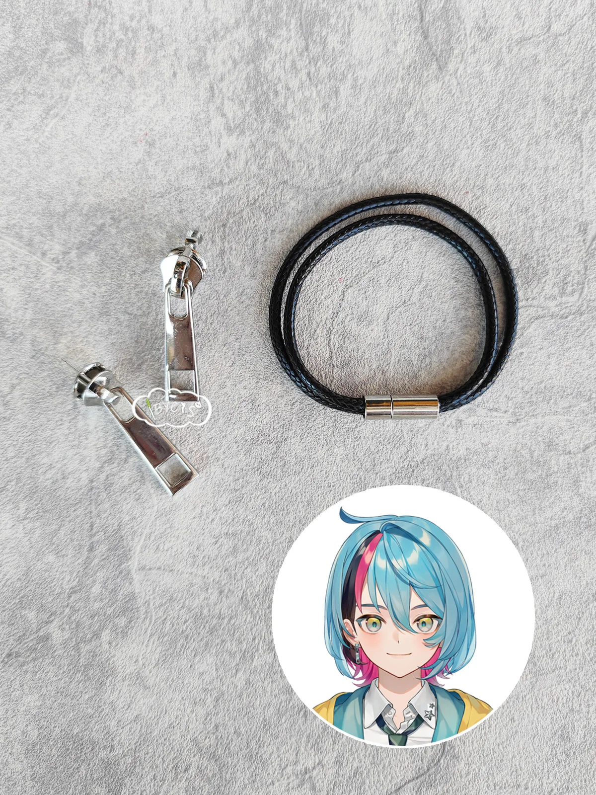 NIJISANJI VTuber ILUNA Kyo Kaneko Cos Ear Clip Ear Pin Cosplay Earring Bracelet Birthday Costume Anime Prop Jewelry Accessories