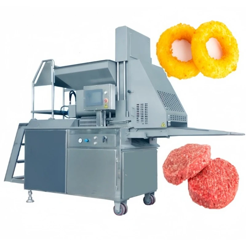 Meatloaf Processing Automatic Onion Rings Batter Beating Fried Chicken Shrimp Bread Tempura Burger Crumb Coating Machine