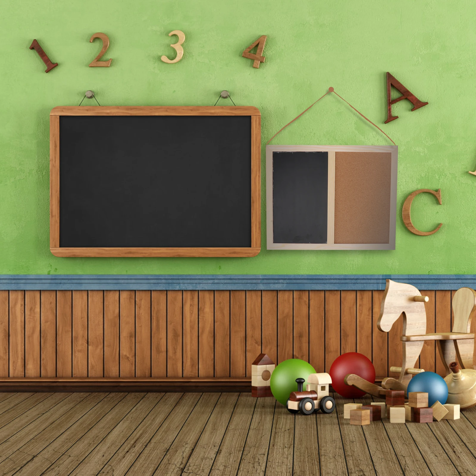 

Cork Bulletin Home Office Decor Wood Message Board Easy Installation Quality Softwood Photo Board Classroom Display