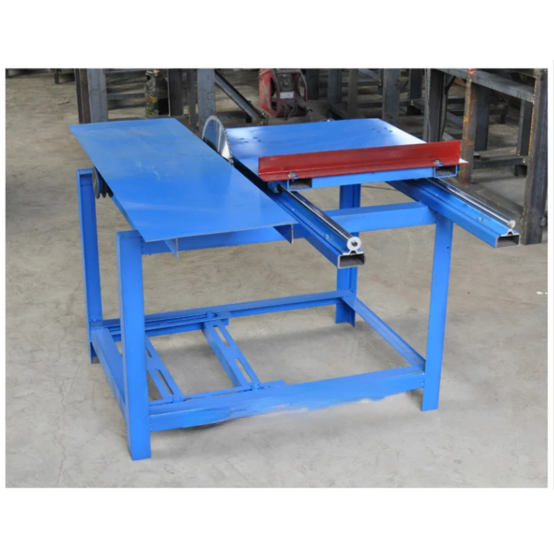 Multifunctional simple woodworking push table cutting saw, cutting board, clearing edge, cutting material