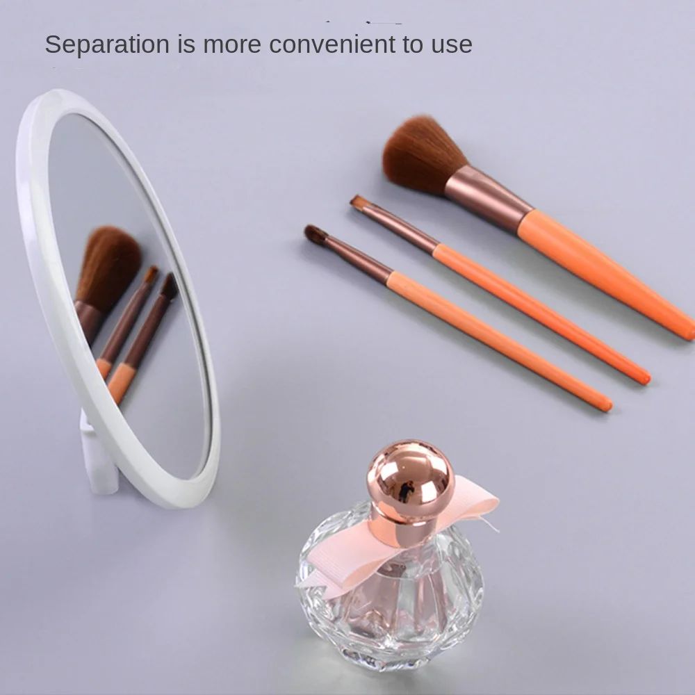 360 Degree Rotation Suction Cup Makeup Mirror Waterproof Adjustable Hanging Round Mirror Easy To Install Removable