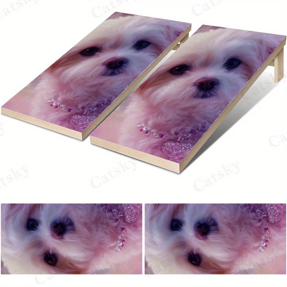 

Fantasy Puppy 2D Flat Vinyl Sandboard Stickers - Bubble-Free, Easy Application, Waterproof, One-Step Renovation for Multi Scenes