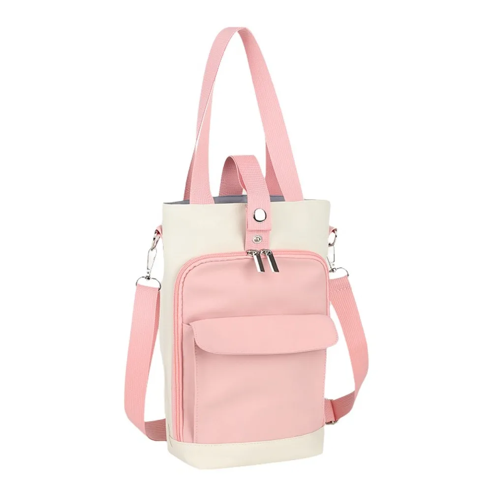 Adjustable Strap Crossbody Water Bottle Bag Waterproof Front Pocket Portable Cup Sleeve Open Top Leakproof