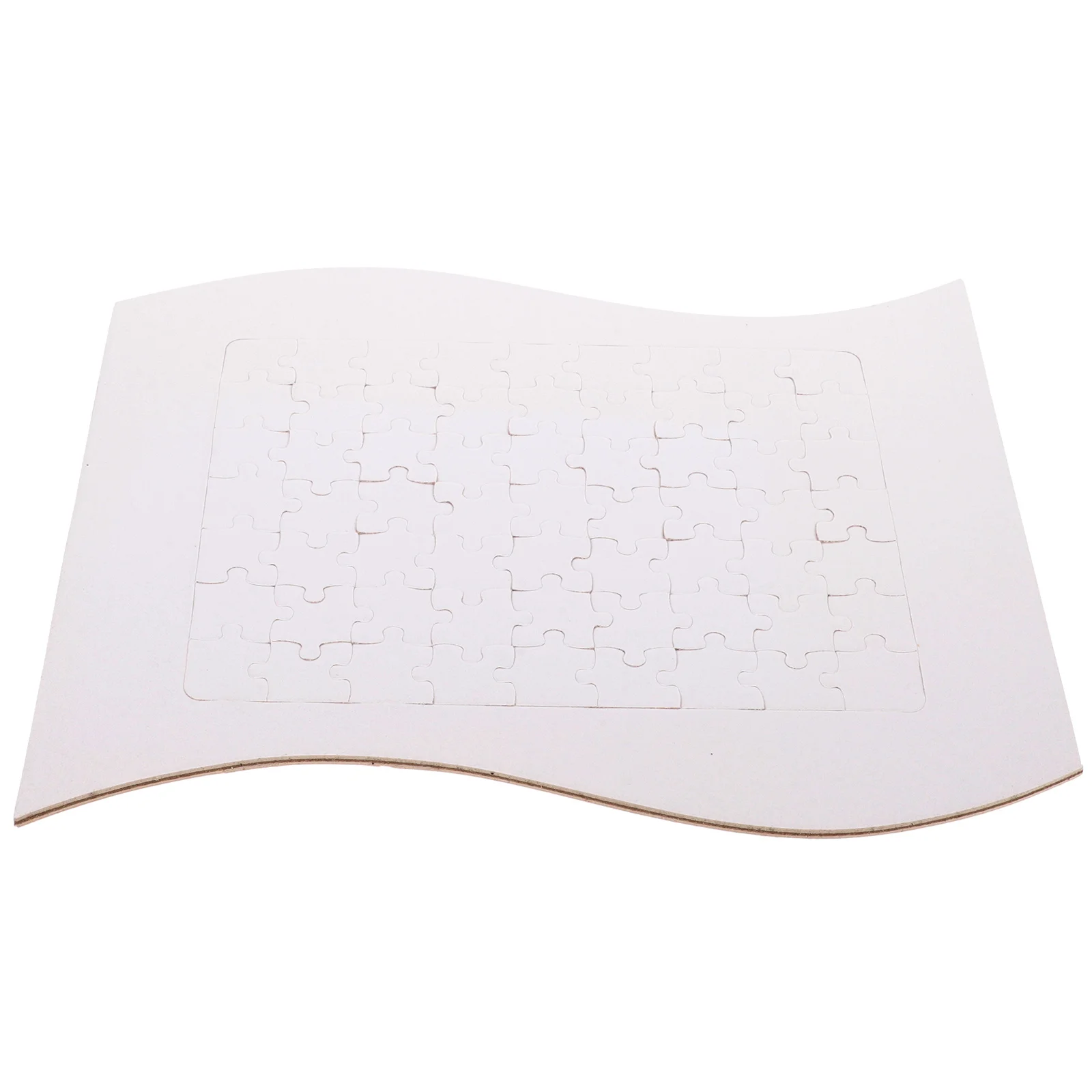 1 Zestaw Pustych Puzzle do Sublimacji DIY Elementy Puzzle do Termotransferu do Sublimacji Rękodzieło Klasowe Zajęcia Domowe