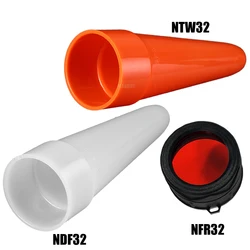 NITECORE NFR32 NTW32 NDF32 Flashlight Red Filter 32mm Red Diffuser Len Adapter Flashlight Filter Diffuser Traffic Wand Cone