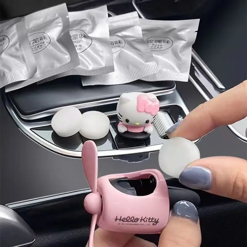 Sanrio Hello Kitty Auto Lufterfrischer Kleines Flugzeug Auto Aromatherapie Diffusor Propeller Vent Parfüm Diffusor Accessoires Geschenke