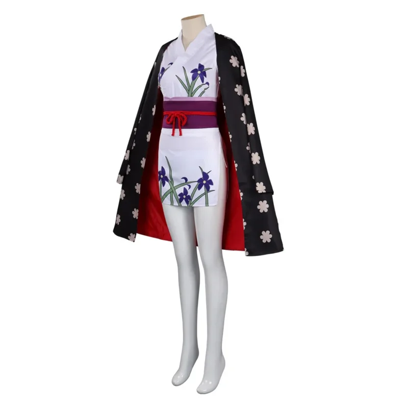 Ss13cos quimono halloween bidimensional anime nico robin cosplay traje roupas terno de carnaval