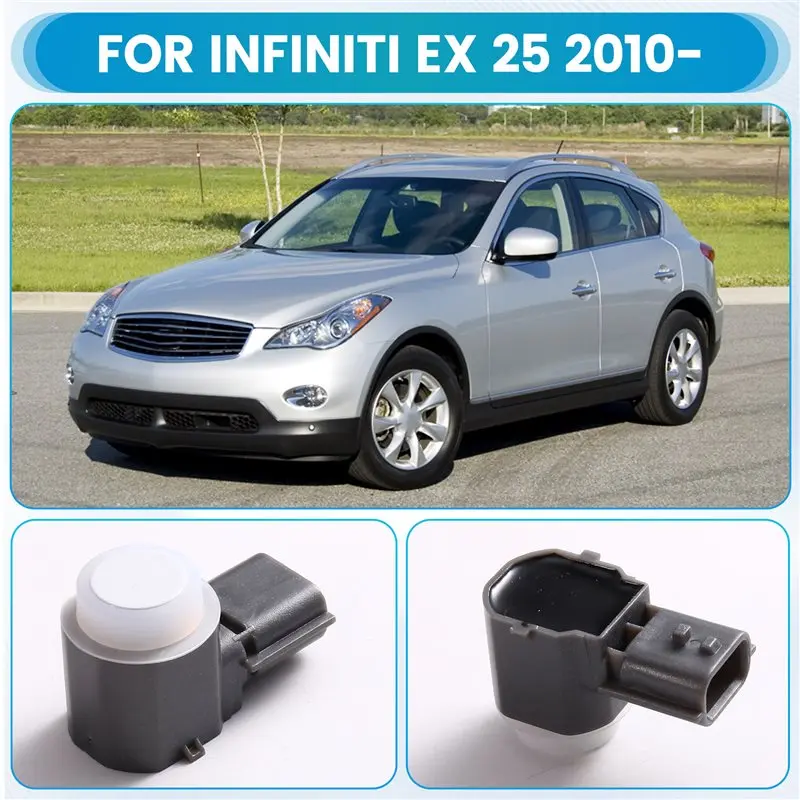 Parking Aid Sensor PDC 4Pcs Bumper For NISSAN Parktronic 28438-3TA2E 284383TA2E White