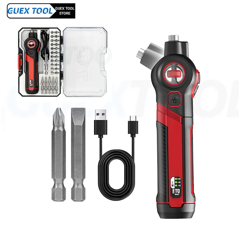 Mini Powered Electric Screwdriver Cordless Electric Screwdrivers USB Rechargeable Bit Set Drill Power Tool 4level adjustable