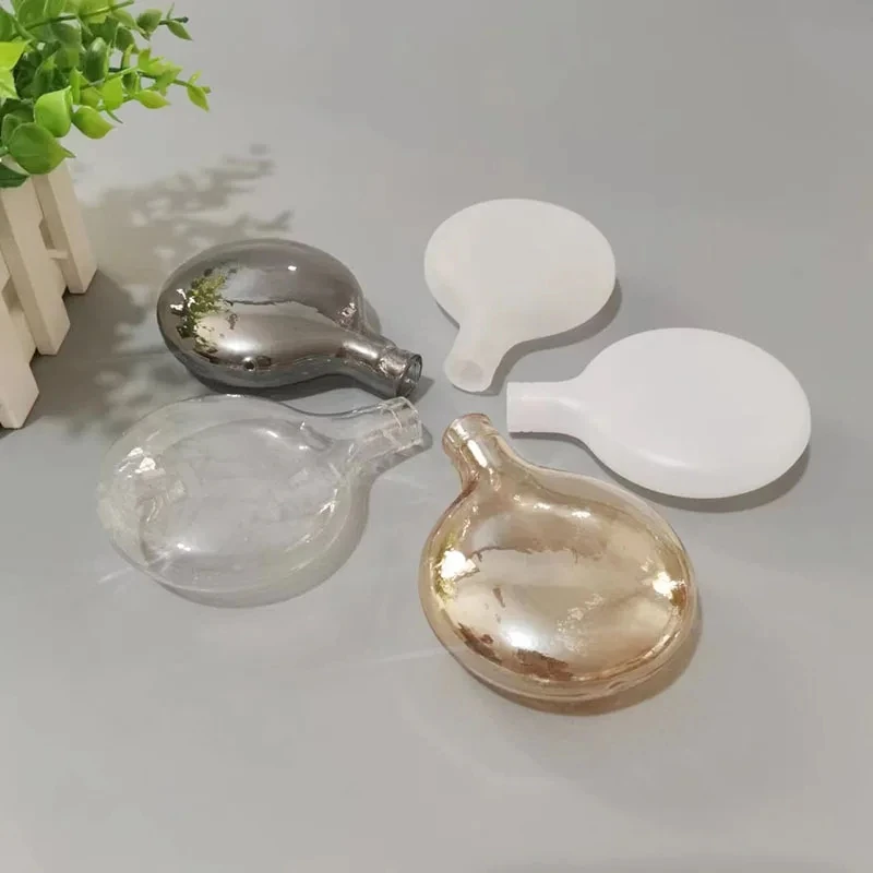 G4 Flat Glass Shade Replacement 1cm Opening Hole Frost Clear Amber Grey Glass Lampshade Cover for firefly Lighting