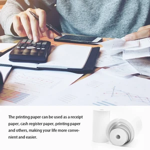 Thermal paper for instant print camera, white, children's camera, print paper, replacement accessories, parts, 57x25mm, 10 rolls 8 Main Sales Photographic Paper - №2