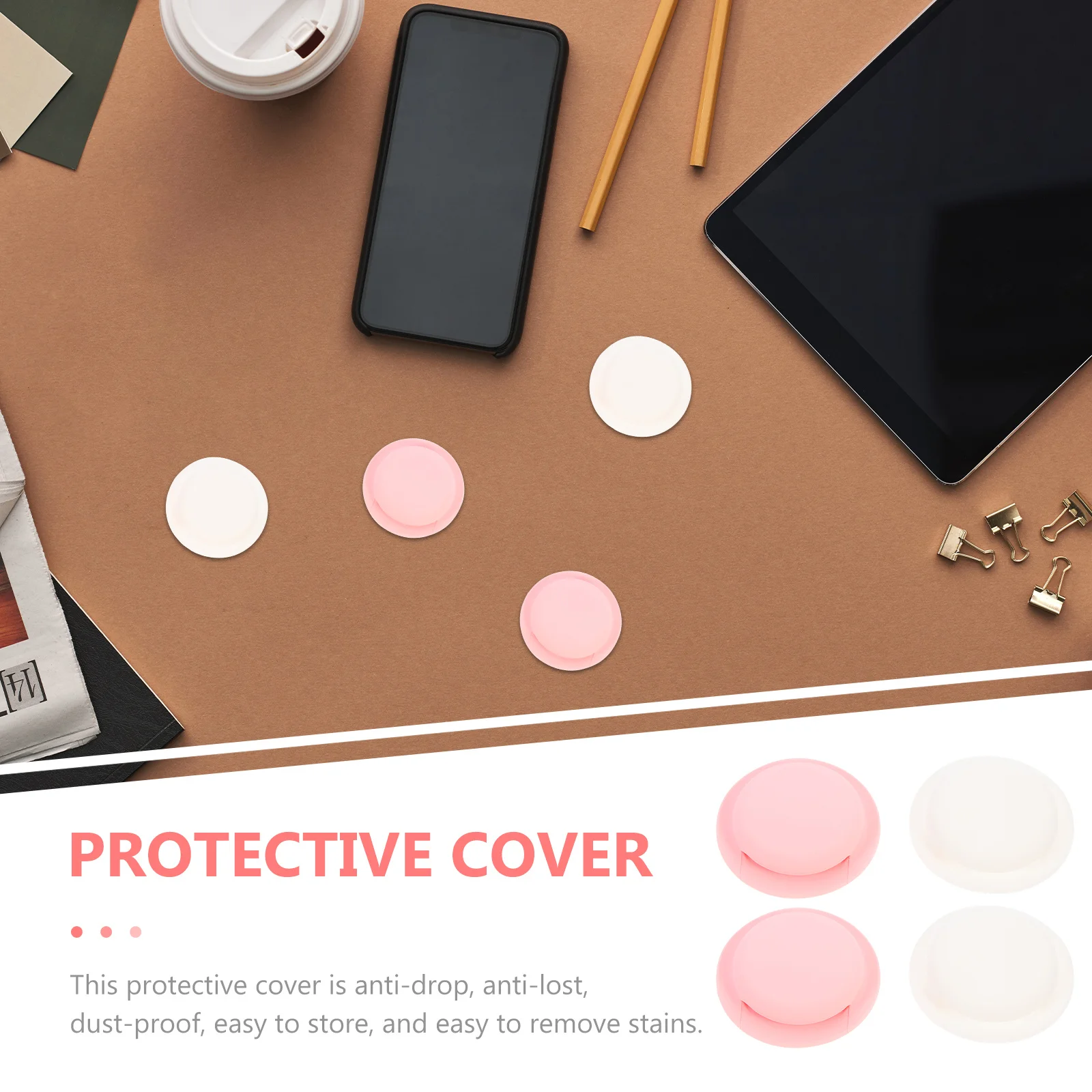 

4Pcs Protective Silicone Cover Scratch Resistant Protective Case Anti-Lost Shell for Tracking Device
