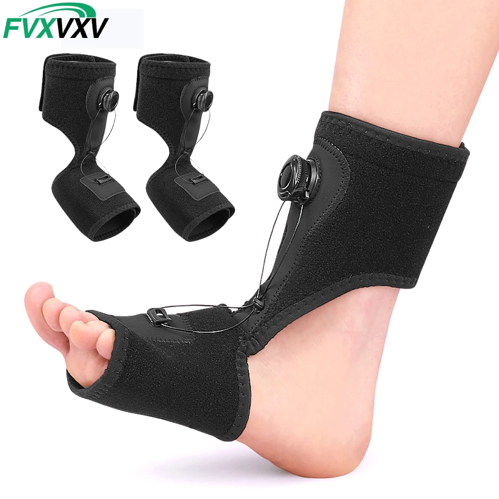 Image of 1/2 Stück Plantarfasziitis-Nachtschiene für Frauen oder Männer zur Schmerzlinderung, Plantarfasziitis-Orthese und Sehnenentzündungs-Entlastung für den Fuß