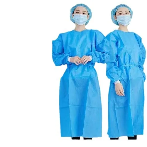 

Non-woven isolation gown, disposable medical hospital protective clothing, laboratory cleaning and dustproof, 10 pieces