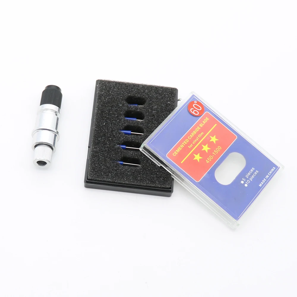 ​1Piece Blade Holder With 15Piece 60° CB09 Vinyl Cutter Blades Set High Hardness Lettering Cutter