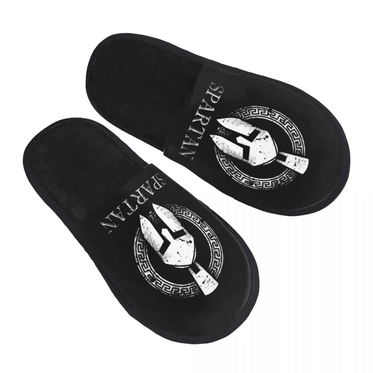 

Custom Spartan Molon Labe Sparta Guest Slippers for Spa Women House Slipper