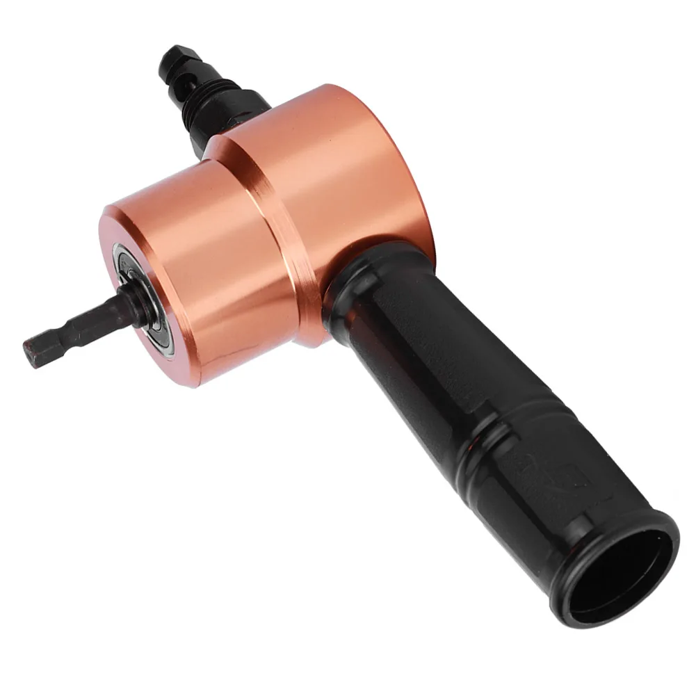 Grignoteuse de tôle à tête à double étirement, outil de coupe de perceuse électrique, accessoire de perceuse électrique, grignoteuse de tôle à tête à double étirement