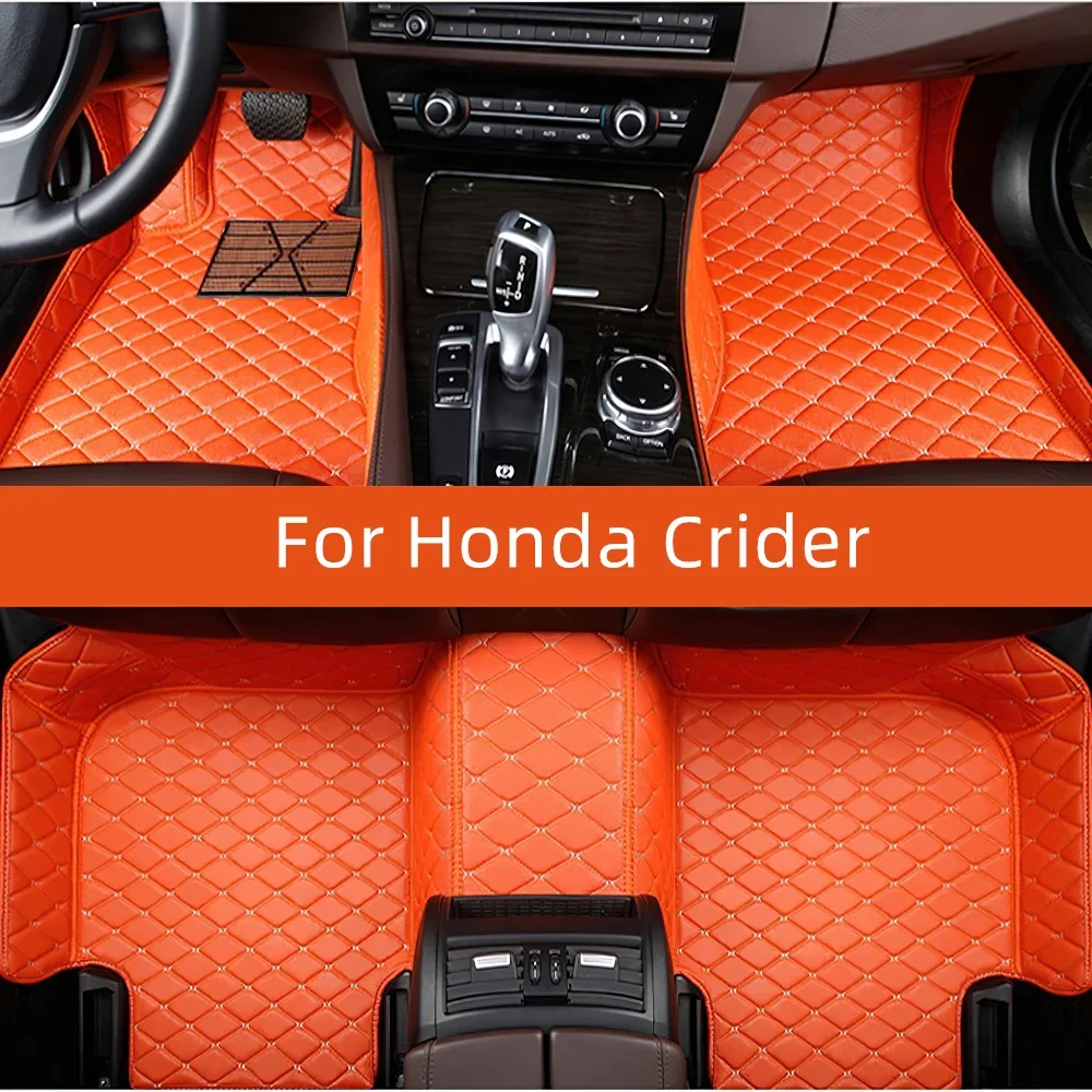 Custom Leather Car Floor Mat For Honda Crider 2020 2021 2022 2023 2024 2025 2026 2027 Car Mat Interior
