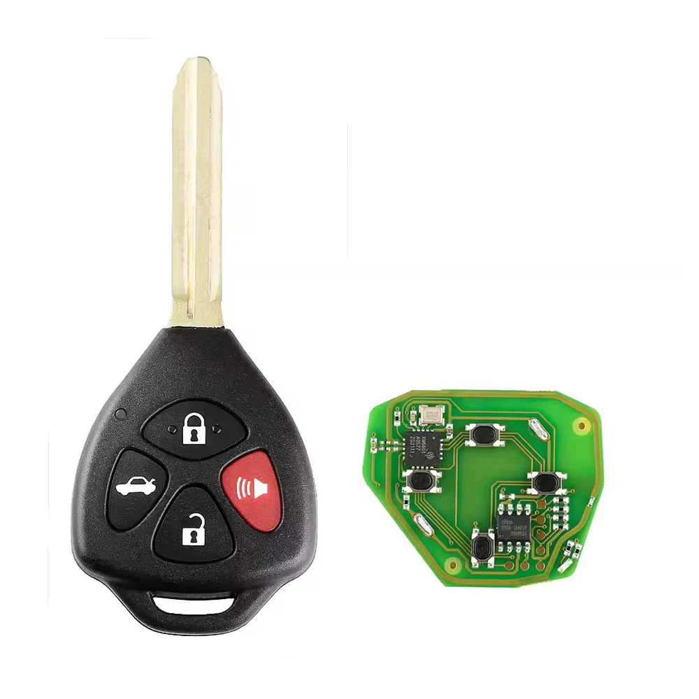 5pcs/lot XHORSE XKTO02EN T-oyota Style F-lat 4 Buttons Wired Universal Remote Key