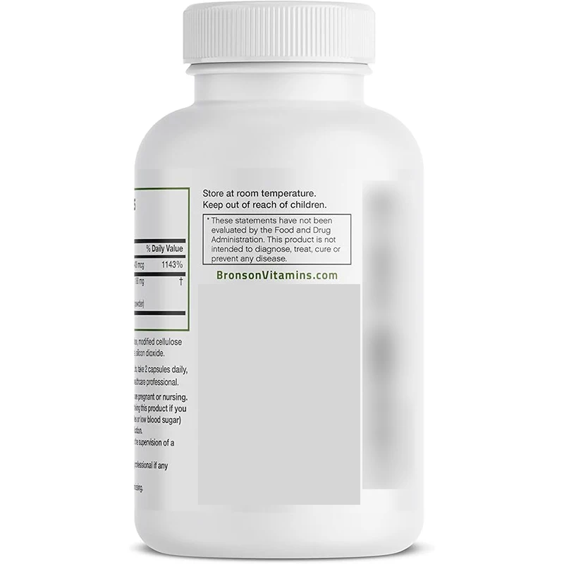 Chroompicolinaatsupplement, Efficiënt Chroom, Niet-Gmo, 60 Vegetarische Capsules