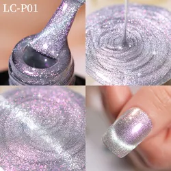 LILYCUTE 7ML Aurora Cat Magnetic Gel Nail Polish Summer Spar Nail Art Design Semi Permanent Soak Off UV Gel Varnishes
