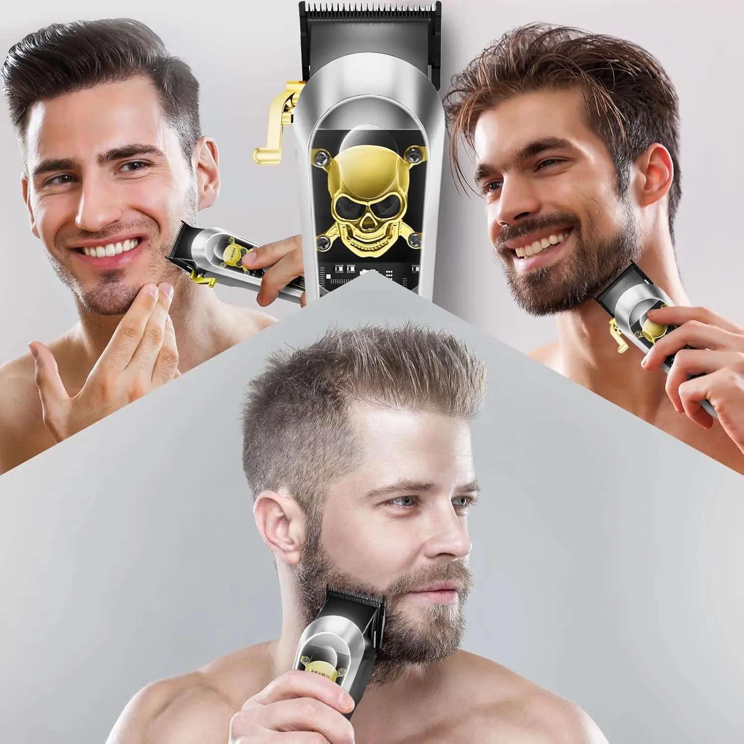 WMARK Professional Hair Trimmer for Men, 90+ Min Battery, USB Charging