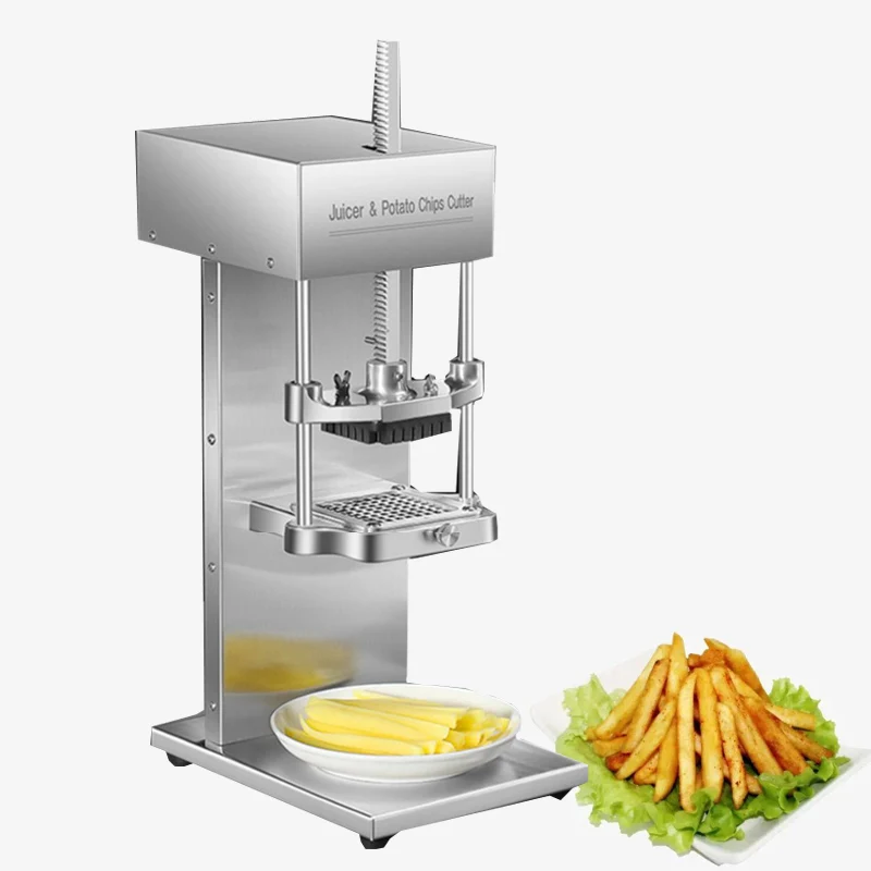 

Electric Potato Chip Cutter French Fries Cutting Machine With 3 Blades 7/9/13mm Commercial Vegetable Cutter 110V 220V