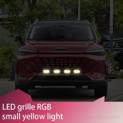 FOR Baic Beijing BJ40 BJ60 BJ80 BJ90 BJ30 Car Front LED Grille Light RGB Auto Flash Warning Safety Signal Lamps APP Control 12V